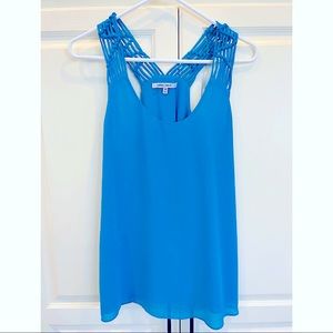 Blue work style tank top size Medium